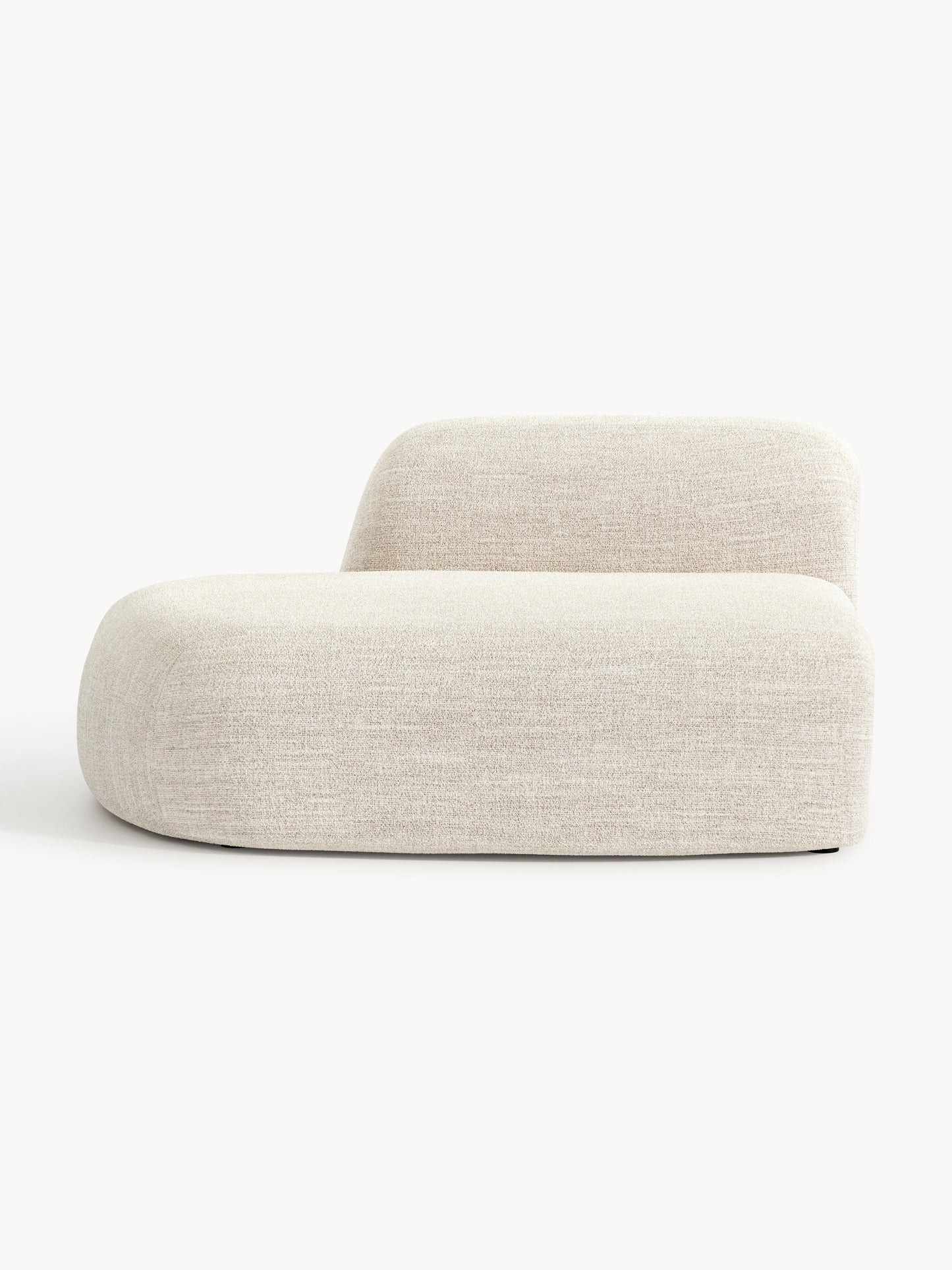 Simpales Wolke Modular Chaise Section in Bouclé