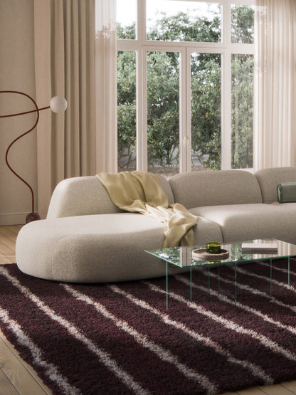 Simpales Wolke Modular Chaise Section in Bouclé