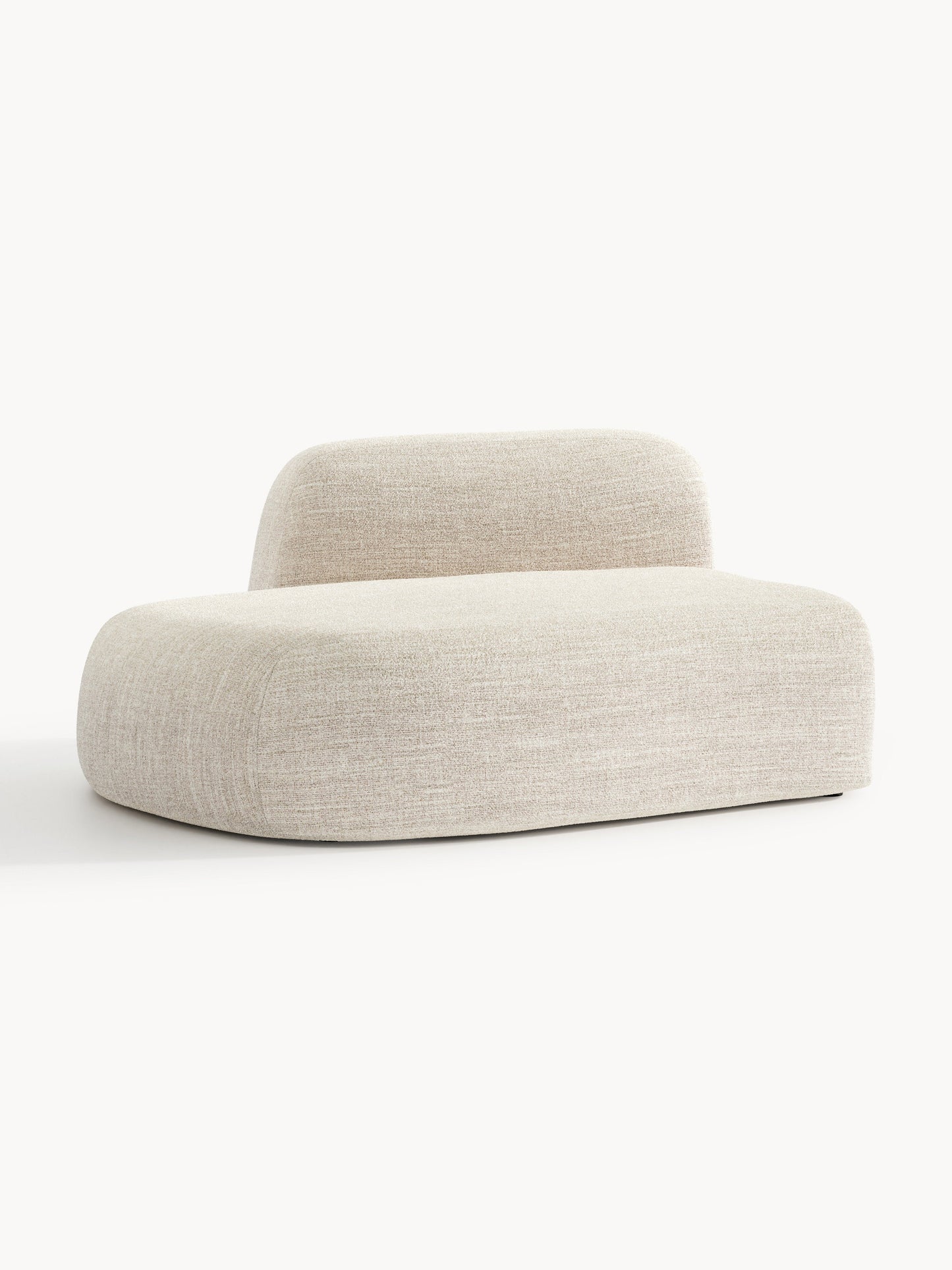 Simpales Wolke Modular Chaise Section in Bouclé