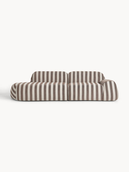 Simpales Wolke Striped Sofa (3-Seater), Modular