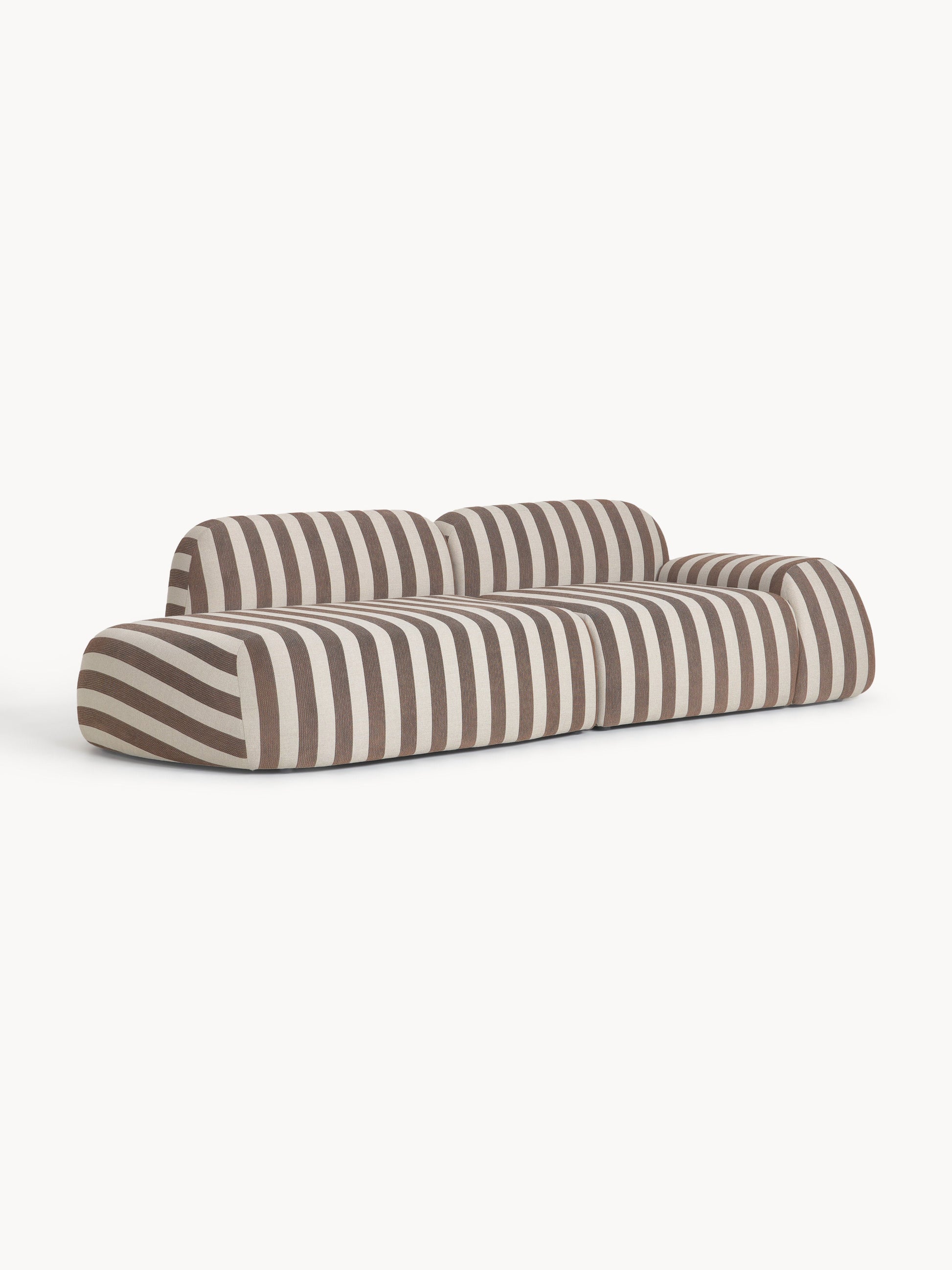 Simpales Wolke Striped Sofa (3-Seater), Modular