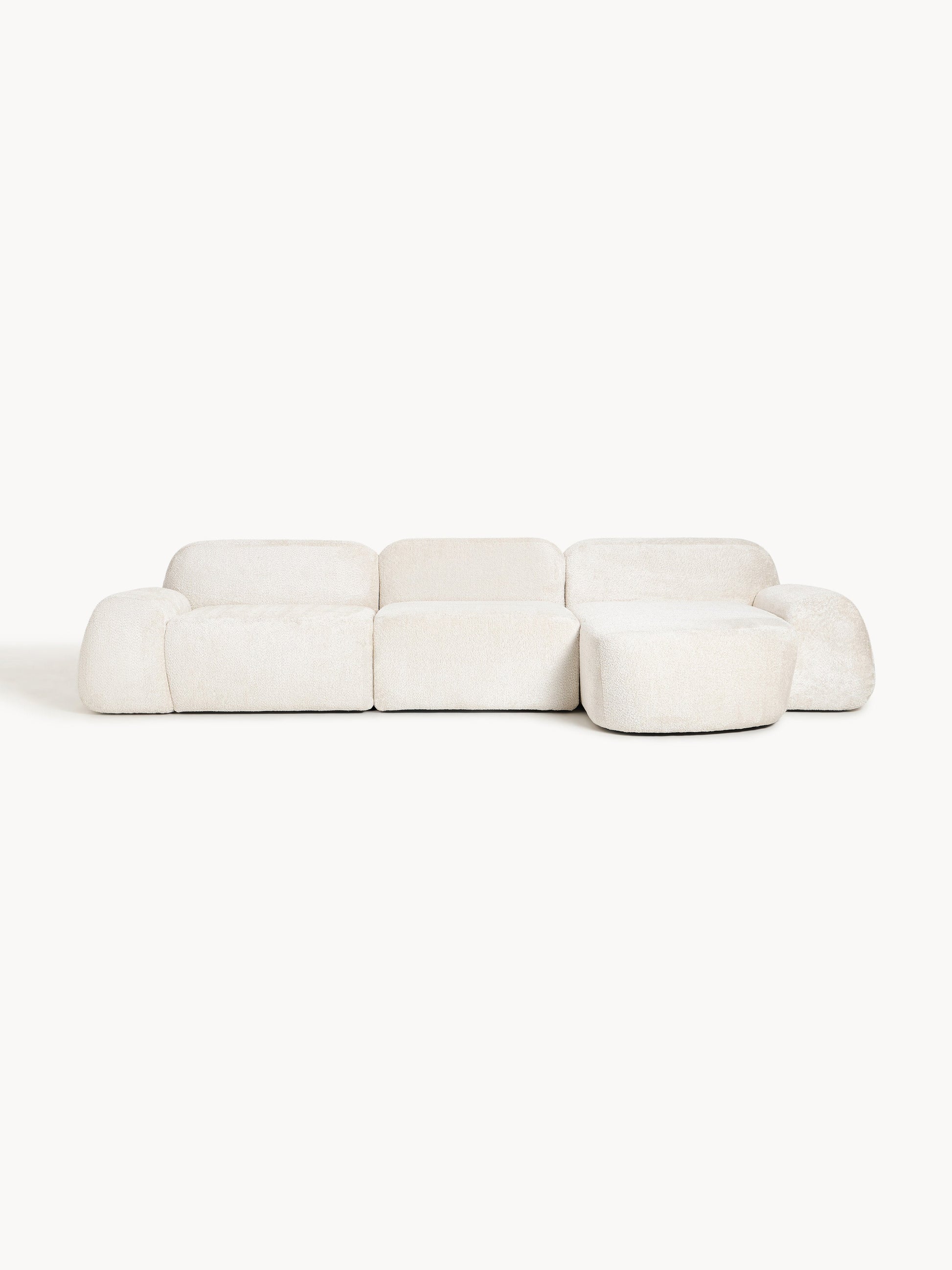 Simpales Wolke Teddy Bouclé Modular Corner Sofa, 4-Seater