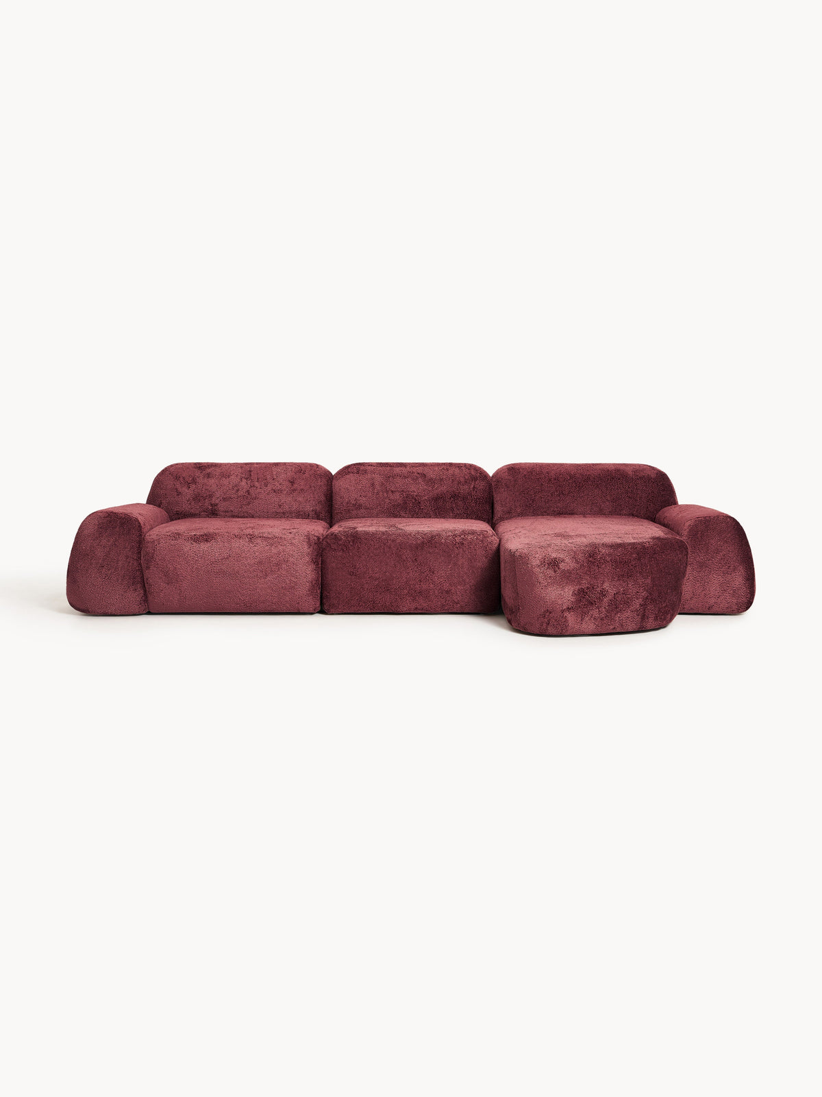 Simpales Wolke Teddy Bouclé Modular Corner Sofa, 4-Seater