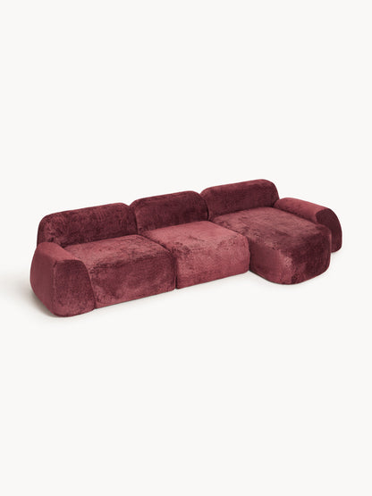 Simpales Wolke Teddy Bouclé Modular Corner Sofa, 4-Seater